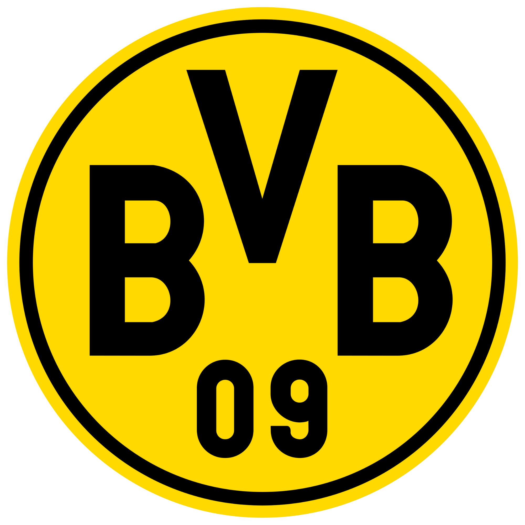 Nálepka na stenu pre deti - Borussia Dortmund Logo